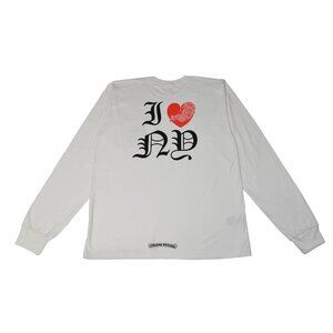 Chrome Hearts I Love New York Long Sleeve Pocket T-Shirt White